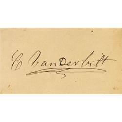 VANDERBILT, CORNELIUS