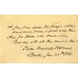 HOLMES, OLIVER WENDELL