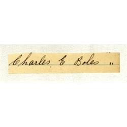 BOLES, CHARLES E. "BLACK BART"