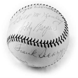 EARLY UMPIRES SIGNED BASEBALL