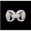 Image 2 : 0.66 ctw Diamond Ring - 14KT White Gold