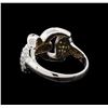 Image 3 : 0.66 ctw Diamond Ring - 14KT White Gold