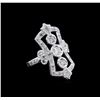 Image 1 : 0.64 ctw Diamond Ring - 18KT White Gold