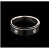 Image 1 : 0.30 ctw Diamond Ring - Platinum