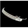 Image 2 : 1.72 ctw Diamond Bangle Bracelet - 14KT White Gold