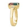 Image 2 : 2.27 ctw Bi-Color Tourmaline and Diamond Ring - 14KT Yellow Gold