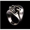 Image 4 : Classic Sterling Silver Skull Ring