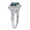 Image 2 : 1.96 ctw Indigo and Diamond Ring - 14KT White Gold