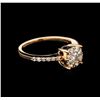 Image 1 : 0.54 ctw Diamond Ring - 14KT Rose Gold