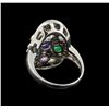 Image 3 : 14KT White Gold 1.69 ctw Multi Gemstone and Diamond Ring