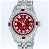 Image 1 : Rolex Stainless Steel Red String Diamond VVS DateJust Ladies Watch