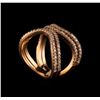 Image 4 : 18KT Rose Gold 0.90 ctw Diamond Ring