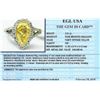 Image 6 : EGL USA Cert 2.72 ctw Fancy Yellow Diamond Ring - Platinum