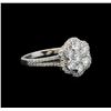 Image 1 : 14KT White Gold 1.27 ctw Diamond Ring