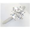 Image 1 : GIA Cert 2.02 ctw Diamond Ring - Platinum