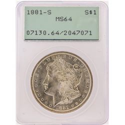 1881-S PCGS MS64 Morgan Silver Dollar