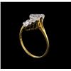 Image 4 : 0.16 ctw Diamond Ring - 14KT Yellow and White Gold