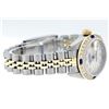 Image 4 : Rolex Two-Tone Mother Of Pearl Diamond and Sapphire DateJust Ladies Watch