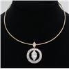 Image 1 : 2.71 ctw Diamond Necklace - 14KT Two-Tone Gold