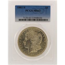 1881-S PCGS MS63 Morgan Silver Dollar