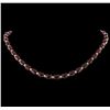 Image 1 : 68.31 ctw Ruby and Diamond Necklace - 14KT Rose Gold