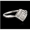 Image 1 : 14KT White Gold 0.60 ctw Diamond Ring