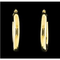 14KT Yellow Gold Circle Earrings