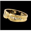 Image 1 : 0.30 ctw Diamond Ring - 18KT Yellow Gold