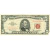 Image 1 : 1963 $5 VG/XF Red Seal Note