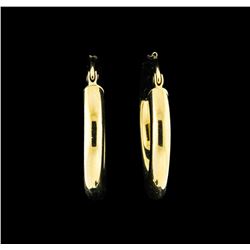 14KT Yellow Gold Circle Earrings