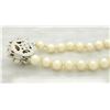 Image 7 : Pearl and Diamond Necklace - 14KT White Gold