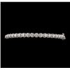 Image 1 : 1.04 ctw Diamond Bangle Bracelet - 14KT White Gold