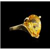 Image 1 : Citrine Ring - 14KT Yellow Gold