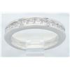 Image 4 : 0.50 ctw Certified Celebration Diamond Band - 18KT White Gold
