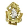 Image 5 : 0.35 ctw Diamond Ring - 18KT Yellow Gold
