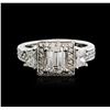 Image 2 : 14KT White Gold 2.09 ctw Diamond Ring