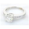 Image 8 : 1.05 ctw Diamond Ring - 18KT White Gold