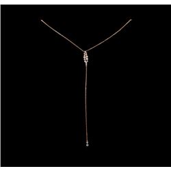 14KT Rose Gold 0.69 ctw Diamond Necklace