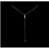 Image 1 : 14KT Rose Gold 0.69 ctw Diamond Necklace