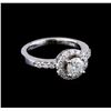 Image 1 : 1.05 ctw Diamond Ring - 14KT White Gold