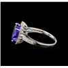 Image 3 : 14KT White Gold 2.43 ctw Tanzanite and Diamond Ring