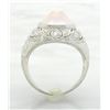 Image 9 : 0.74 ctw Vintage Pearl and Diamond Ring - Platinum