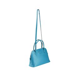 Hermes Saint Cyr Blue Swift Calfskin Leather Bag