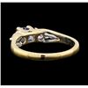 Image 3 : 0.23 ctw Sapphire and Diamond Ring - 14KT Yellow Gold