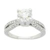 Image 1 : 1.29 ctw Certified Diamond Ring - 14KT White Gold