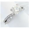 Image 8 : 1.29 ctw Certified Diamond Ring - 14KT White Gold