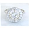 Image 1 : 0.80 ctw Vintage Diamond Ring - Platinum