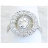 Image 9 : 0.80 ctw Vintage Diamond Ring - Platinum