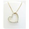 Image 7 : 0.50 ctw Diamond Pendant With Chain - 14KT Yellow Gold