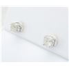 Image 3 : 0.90 ctw Diamond Stud Earrings - 14KT White Gold